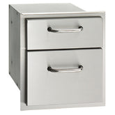 Double Drawer with Stainless Steel Handles